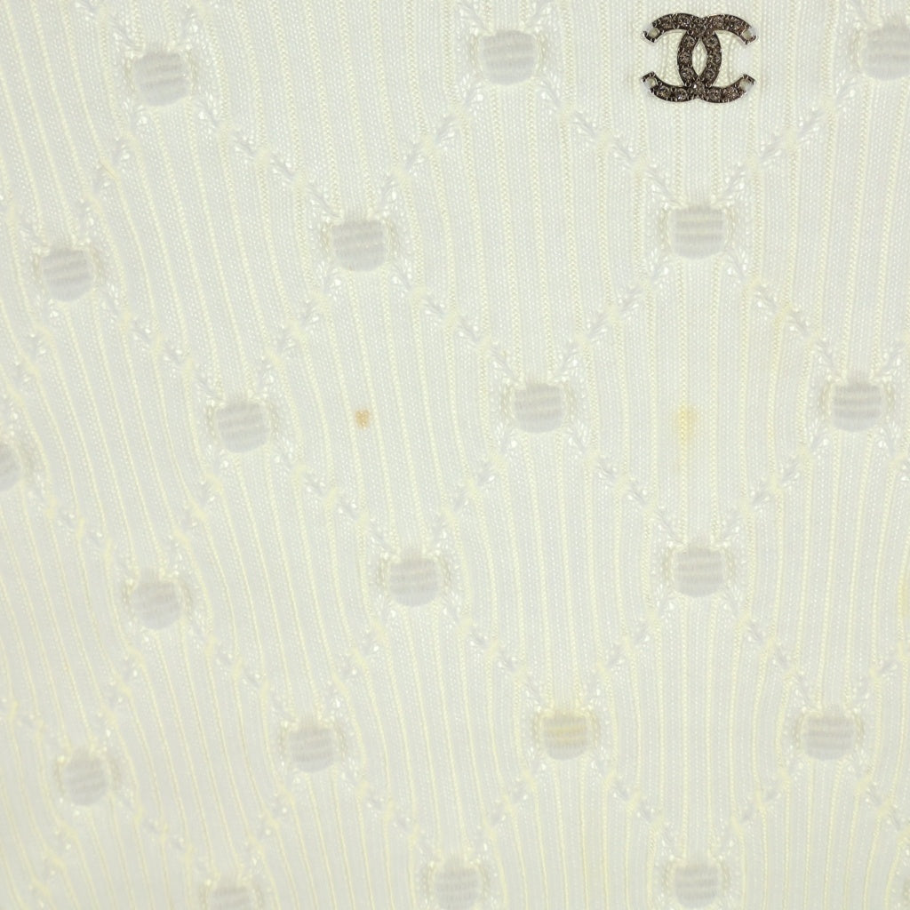 CHANEL(シャネル) ココマーク コットンタートルネック ニット ホワイト P73588K10565 レディース