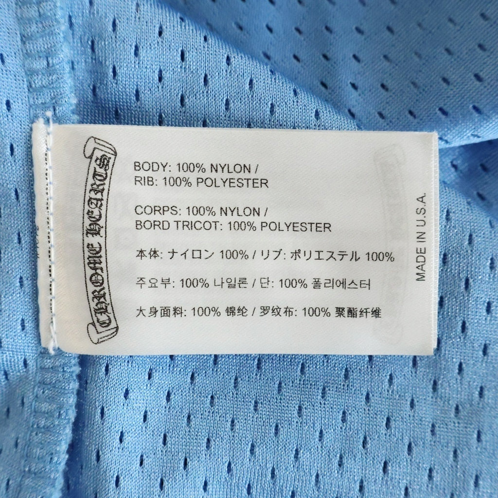 CHROME HEARTS(クロムハーツ) MESH WARM UP JERSEY メッシュ バーシティー ジャージー CHプリントメッシュ 長袖Tシャツカットソー ブルー