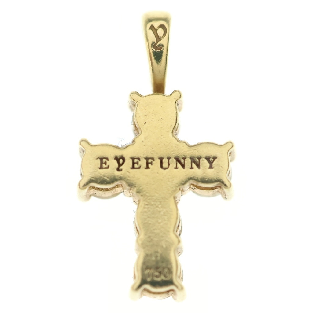 EYEFUNNY(アイファニー) ブリリアントクロス S ダイヤネックレストップ Au750YG 1.4g