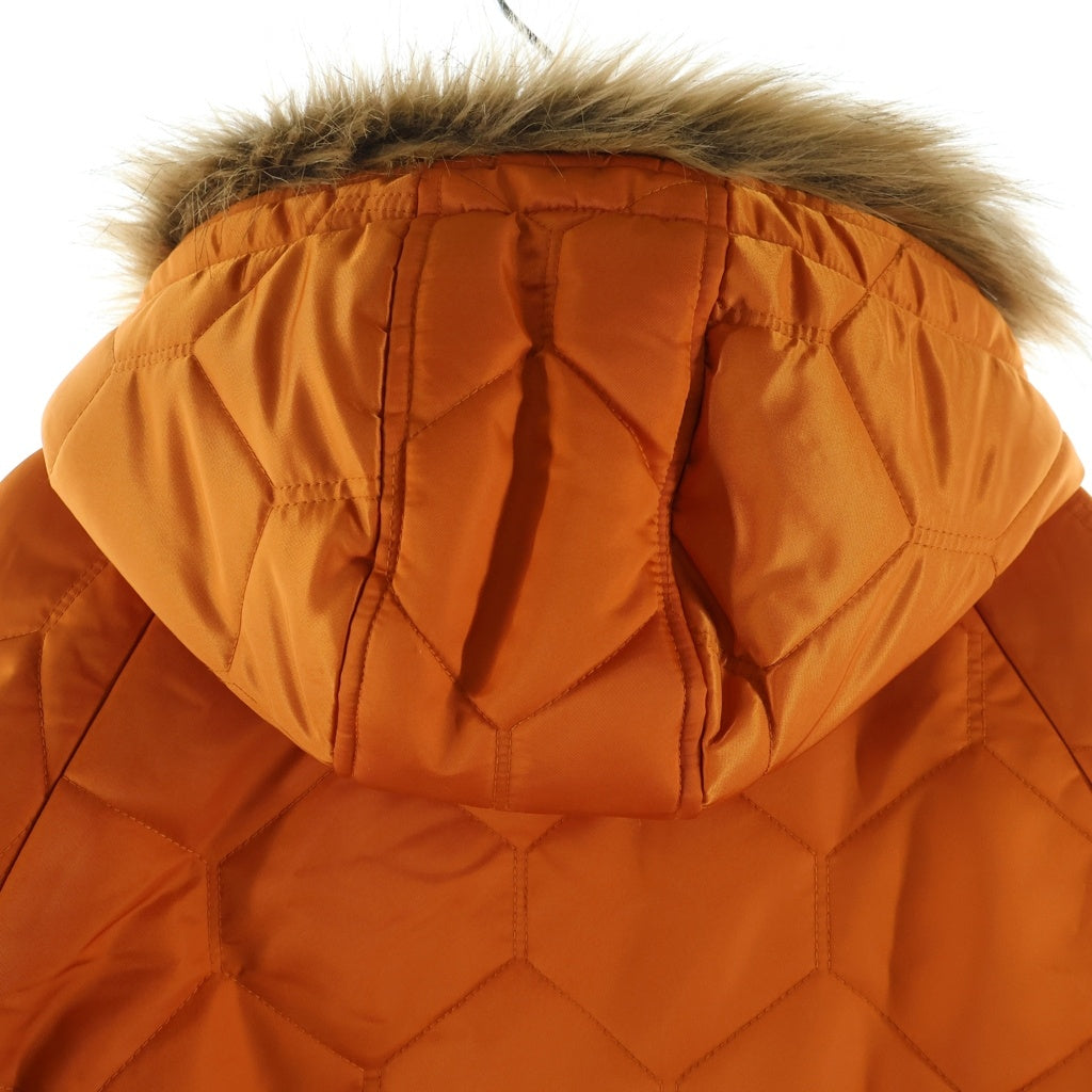 SUPREME(シュプリーム) 15AW Quilted Flight Satin Parka ジップアップキルティング サテンフライトジャケット オレンジ