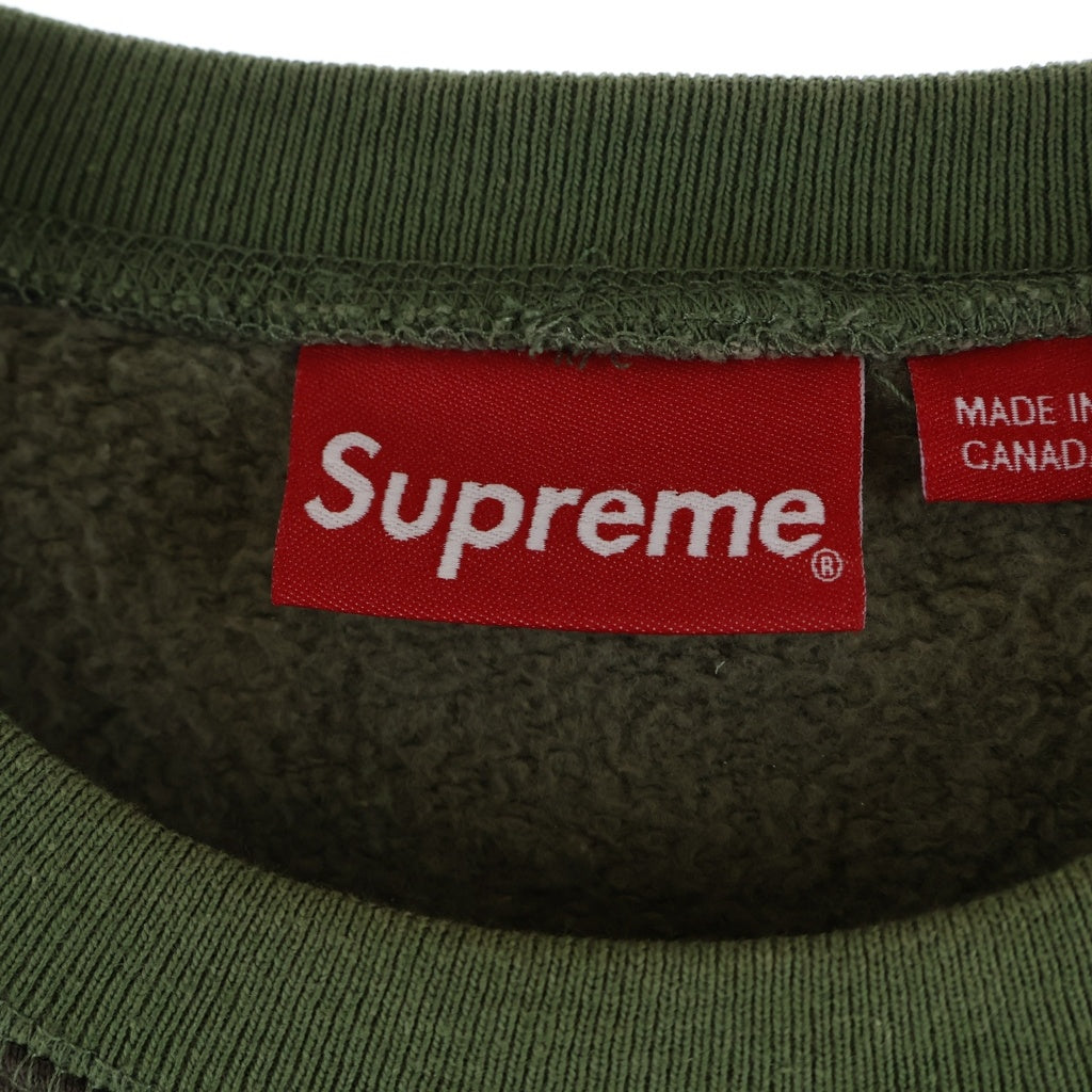 SUPREME(シュプリーム) 15AW Box Logo Crewneck ボックスロゴ プルオーバースウェットトレーナー カモフラ カーキ