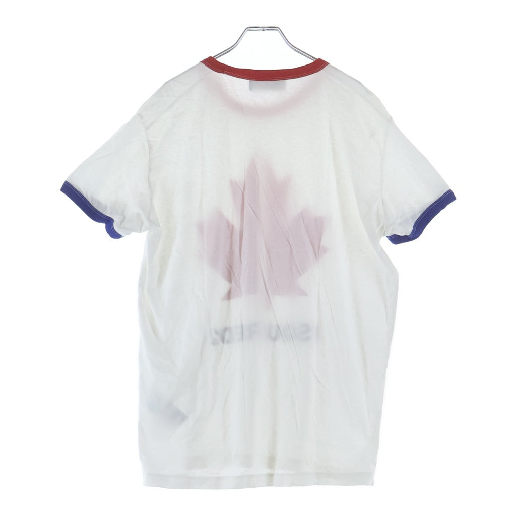 DSQUARED2(ディースクエアード) グラフィック半袖Tシャツ カットソー ホワイト/レッド