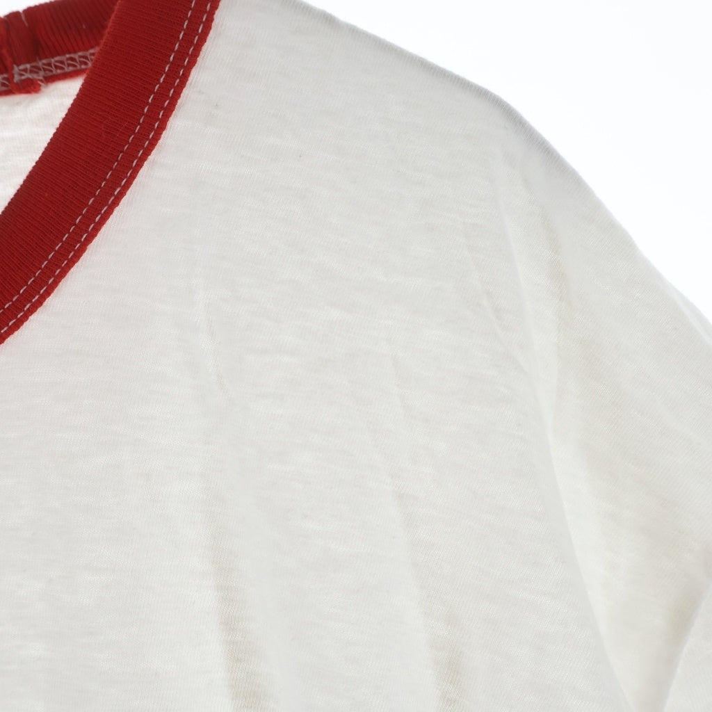 DSQUARED2(ディースクエアード) グラフィック半袖Tシャツ カットソー ホワイト/レッド
