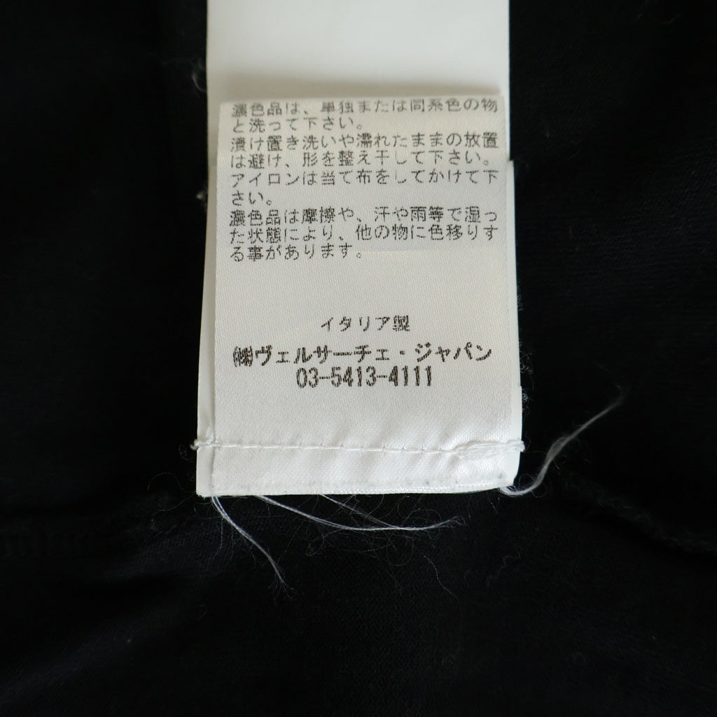 VERSACE(ヴェルサーチ) Embroidery Tee ロゴ刺繍 半袖Tシャツ ホワイト