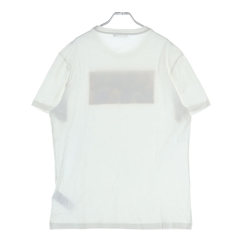 VERSACE(ヴェルサーチ) フロントロゴ刺繍半袖Tシャツ カットソー ホワイト
