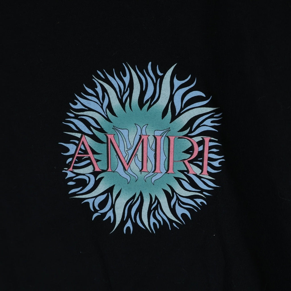 AMIRI(アミリ) Sun Print Tee サンプリント ロゴ 半袖Tシャツ ブラック SRAMJYTE1085SMRBC09