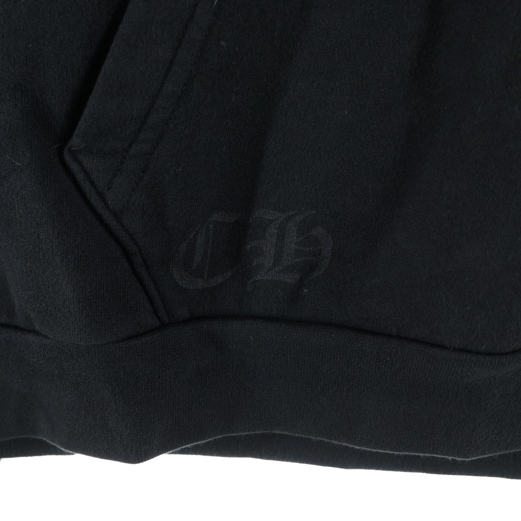 CHROME HEARTS(クロムハーツ) SWTSHRT PLVR マイアミ限定 バックホースシュープリント プルオーバーパーカー ブラック