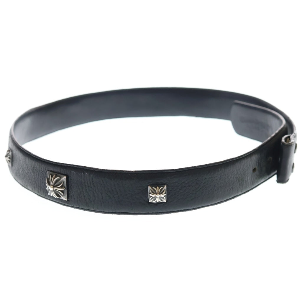 CHROME HEARTS(クロムハーツ) PYRAMID PLS STUDS ゼロピラミッドスタッズ ベルトストラップ スナップボタン ブラック