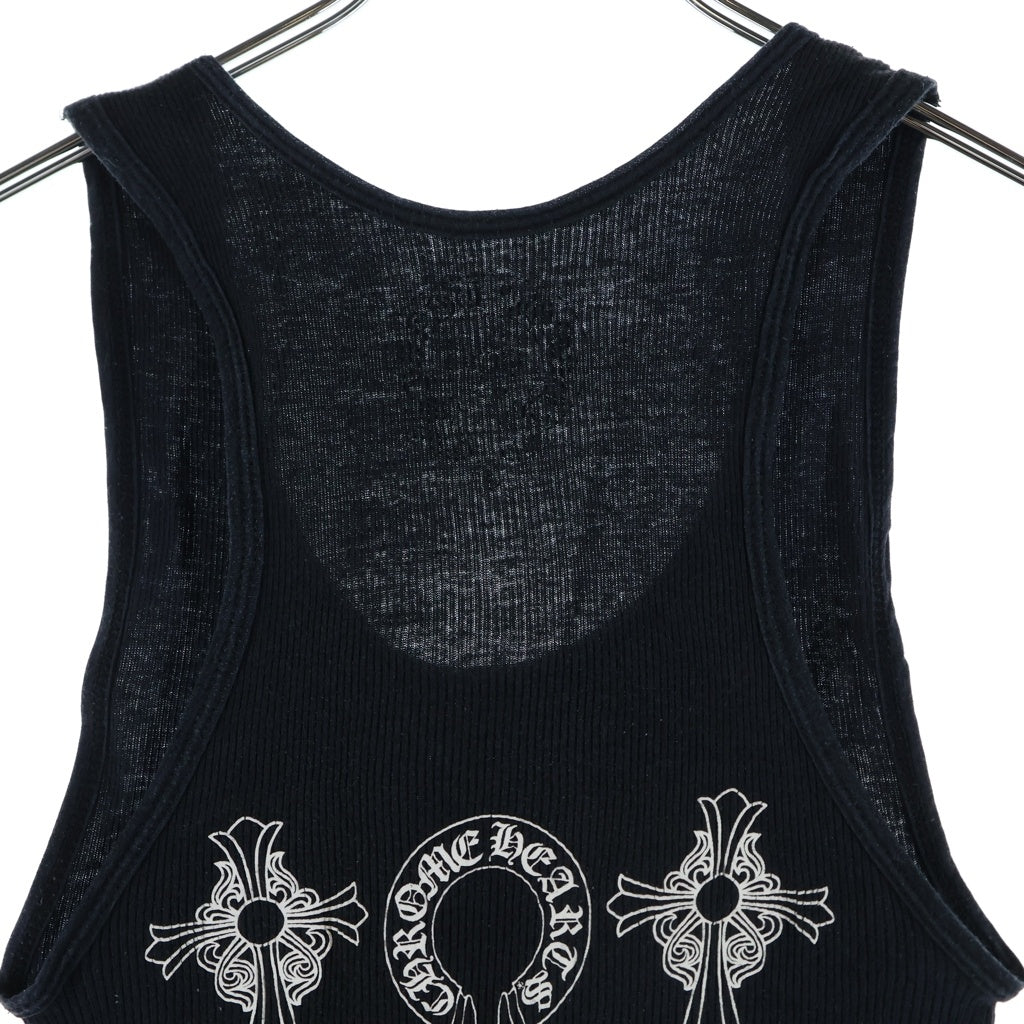 CHROME HEARTS(クロムハーツ) OLD HOUSESHOE TANK ホースシュー ロゴ タンクトップ ノースリーブ ブラック