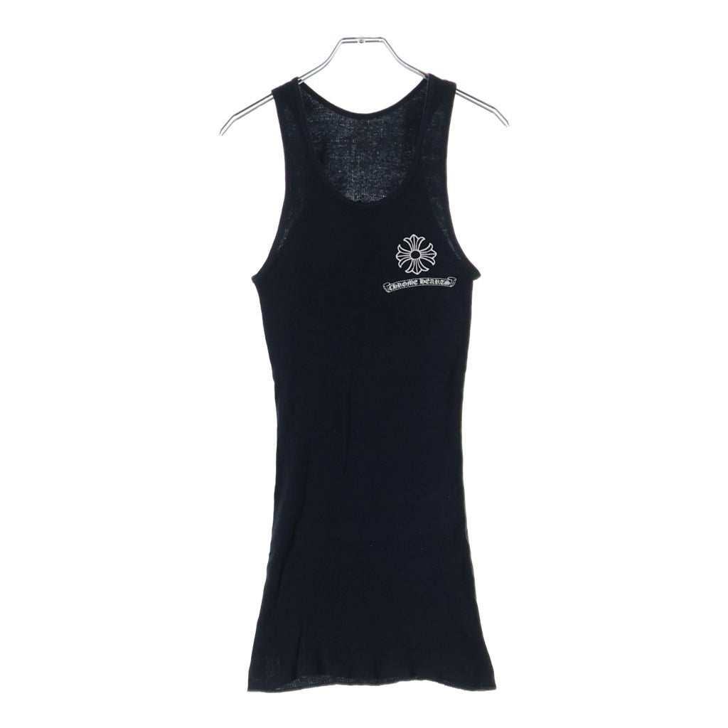 CHROME HEARTS(クロムハーツ) OLD CH PLUS TANK CHプラス ロゴ タンクトップ ノースリーブ ブラック