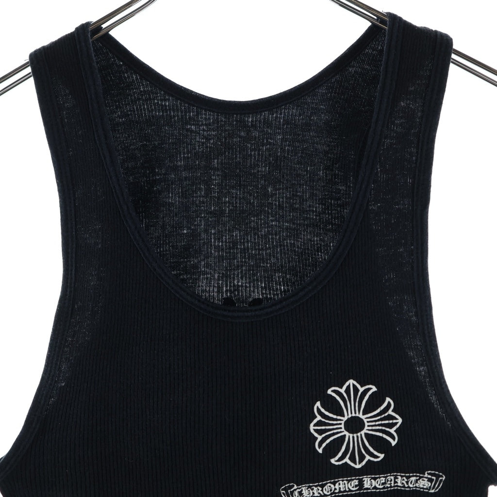 CHROME HEARTS(クロムハーツ) OLD CH PLUS TANK CHプラス ロゴ タンクトップ ノースリーブ ブラック