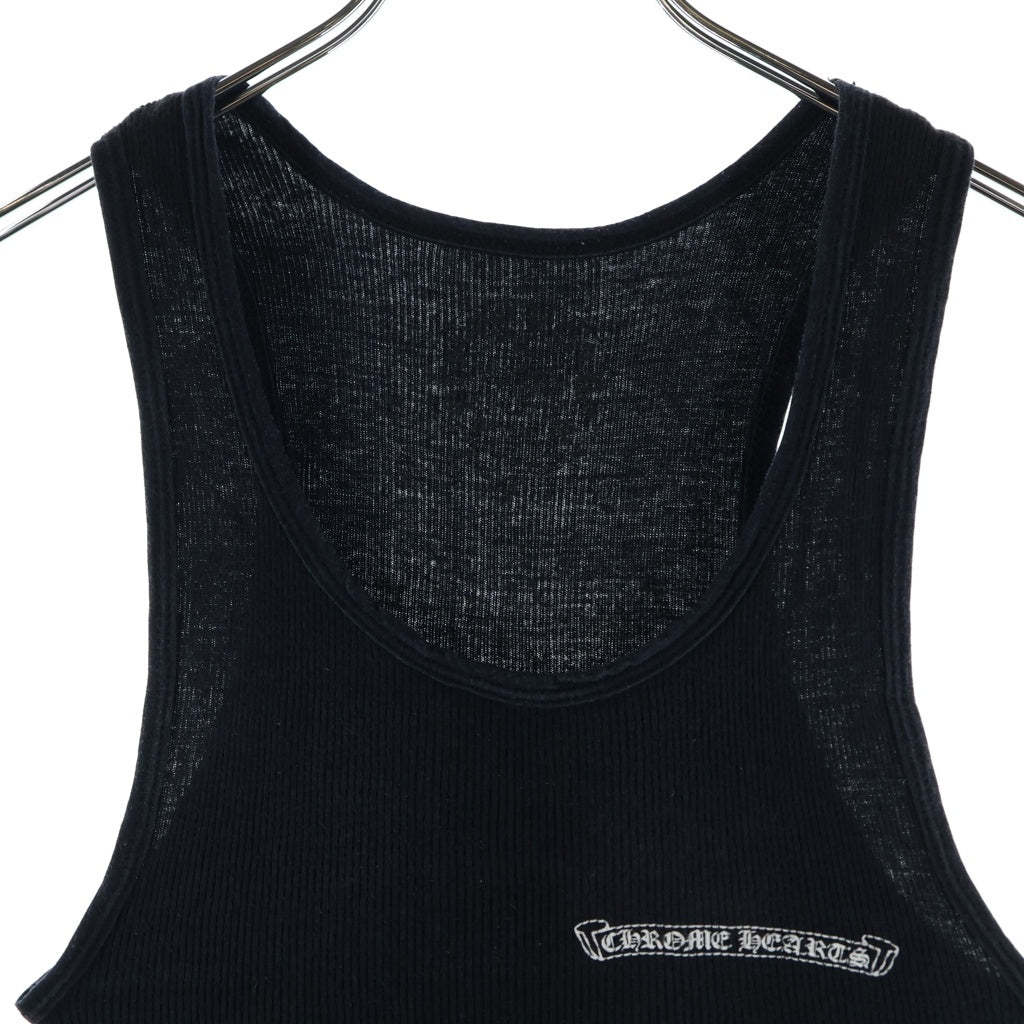 CHROME HEARTS(クロムハーツ) OLD SCRL LOGO TANK スクロール ロゴ タンクトップ ノースリーブ ブラック