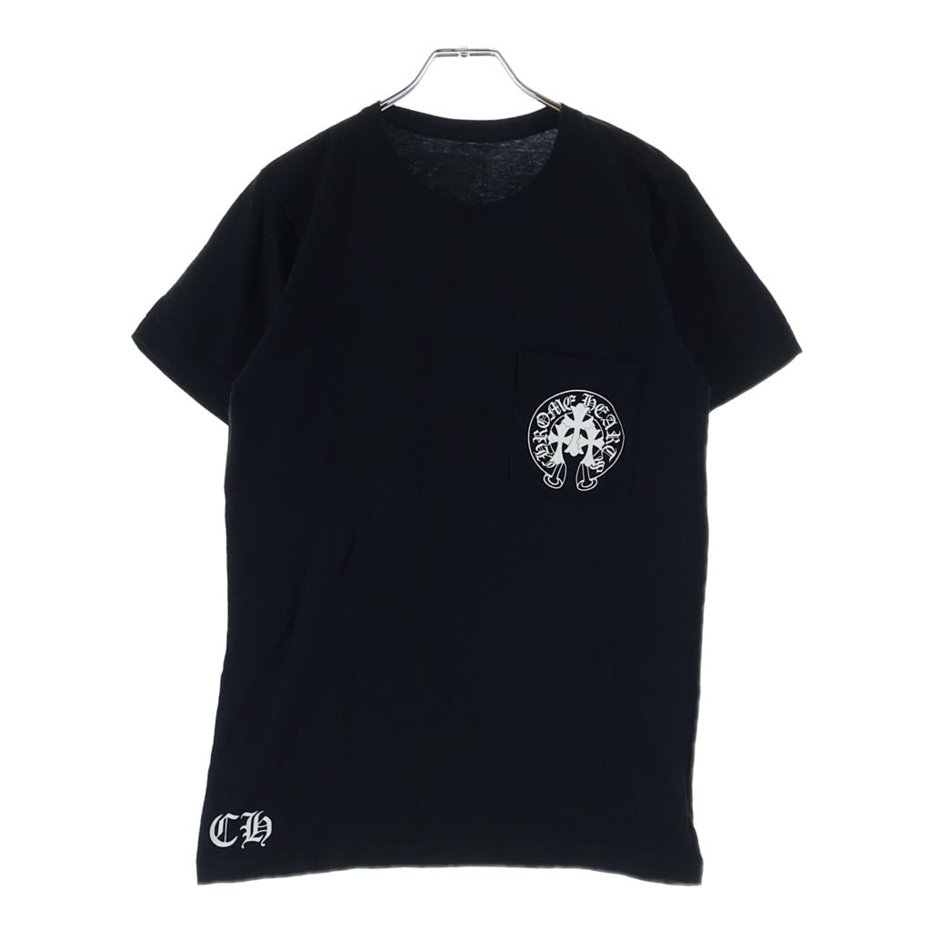 CHROME HEARTS(クロムハーツ) 3 CEMETERY CROSS TEE セメタリー ロゴプリント 半袖Tシャツ ブラック
