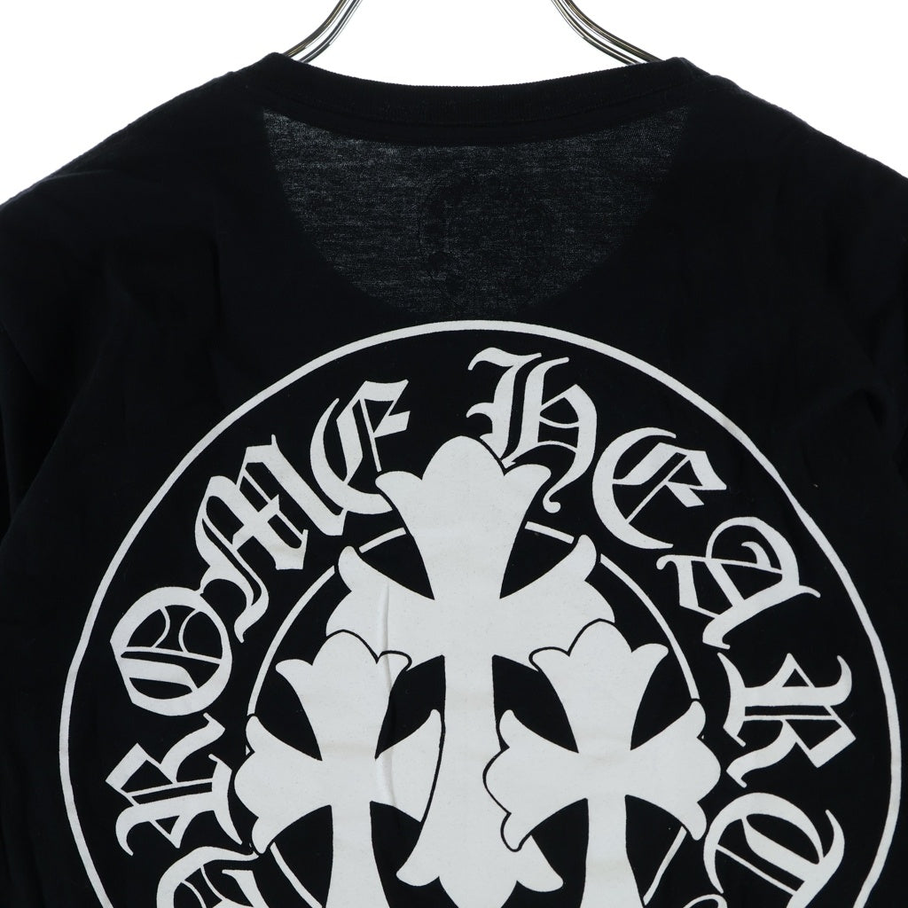 CHROME HEARTS(クロムハーツ) 3 CEMETERY CROSS TEE セメタリー ロゴプリント 半袖Tシャツ ブラック