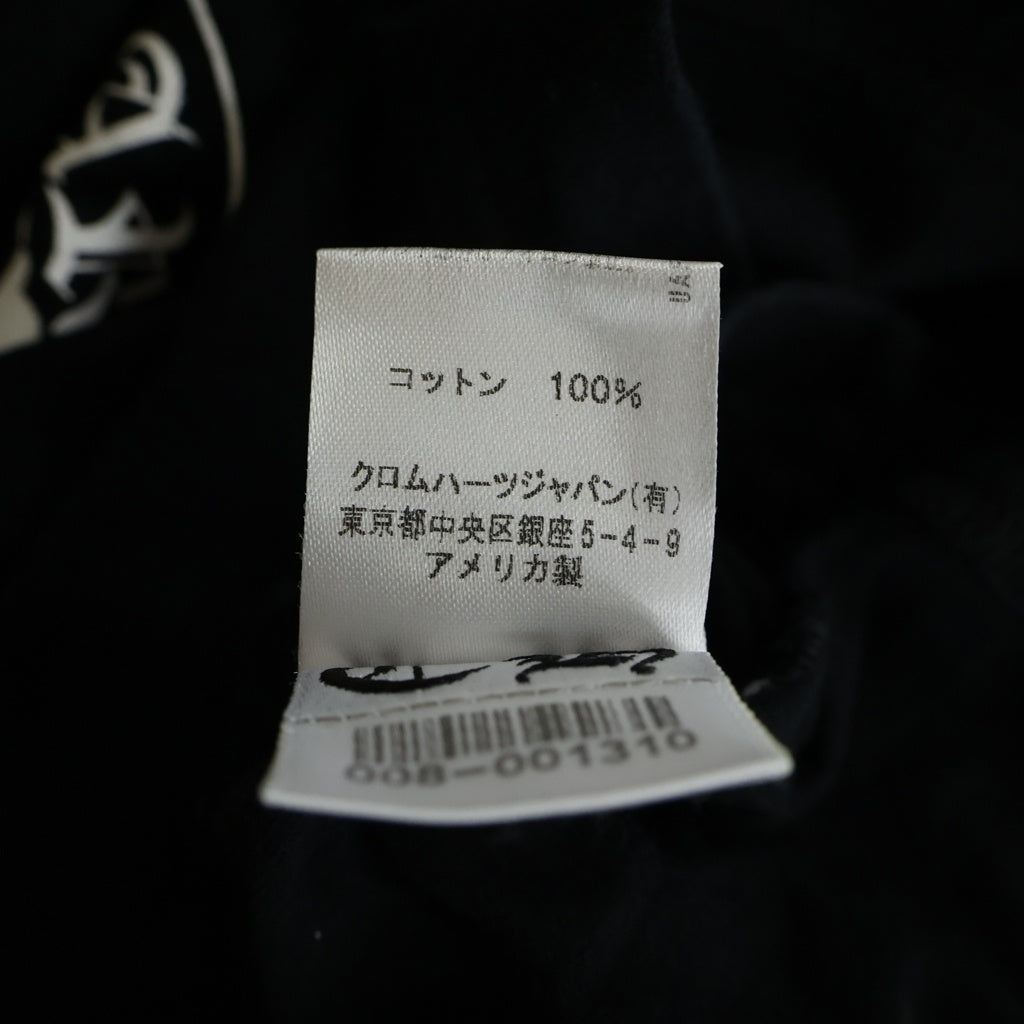 CHROME HEARTS(クロムハーツ) 3 CEMETERY CROSS TEE セメタリー ロゴプリント 半袖Tシャツ ブラック