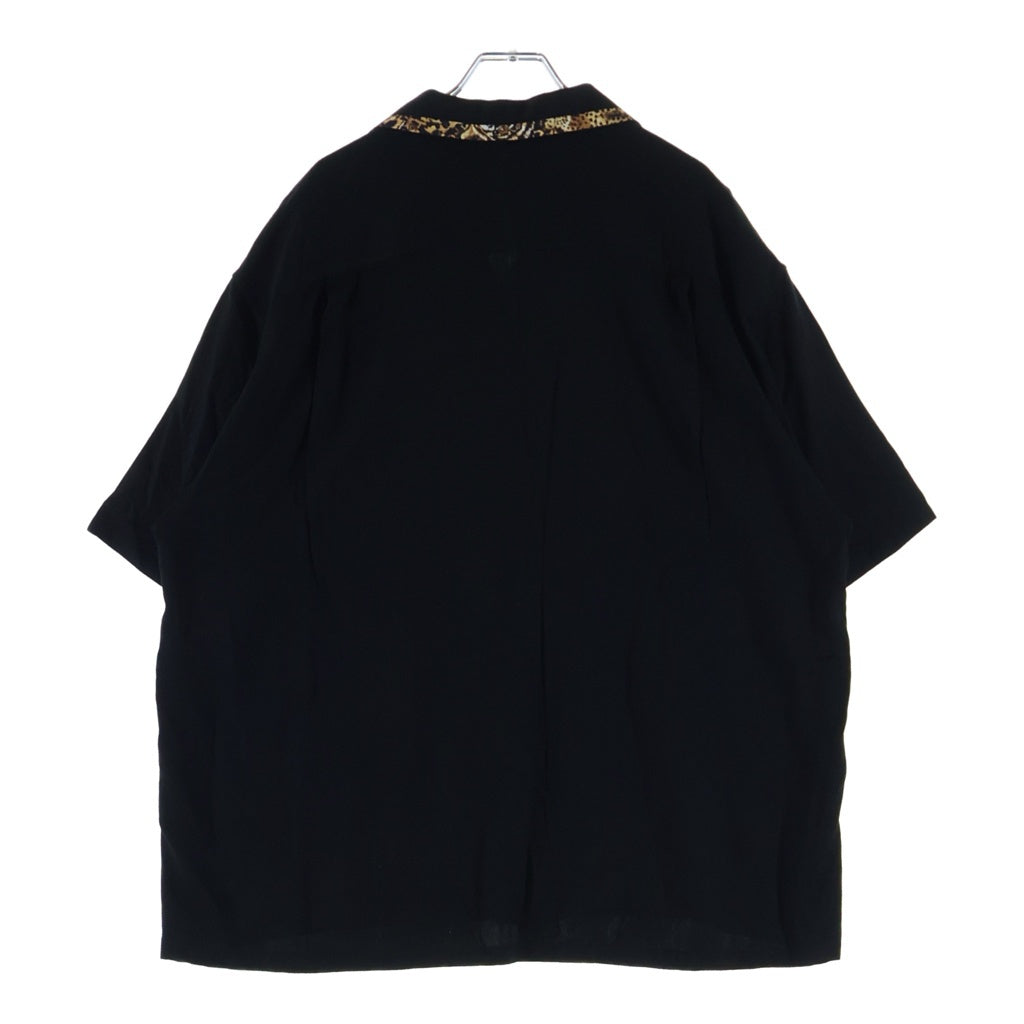 CELINE(セリーヌ) 22AW ルーズボーリング レーヨンツイル 半袖シャツ ブラック 2C831171S