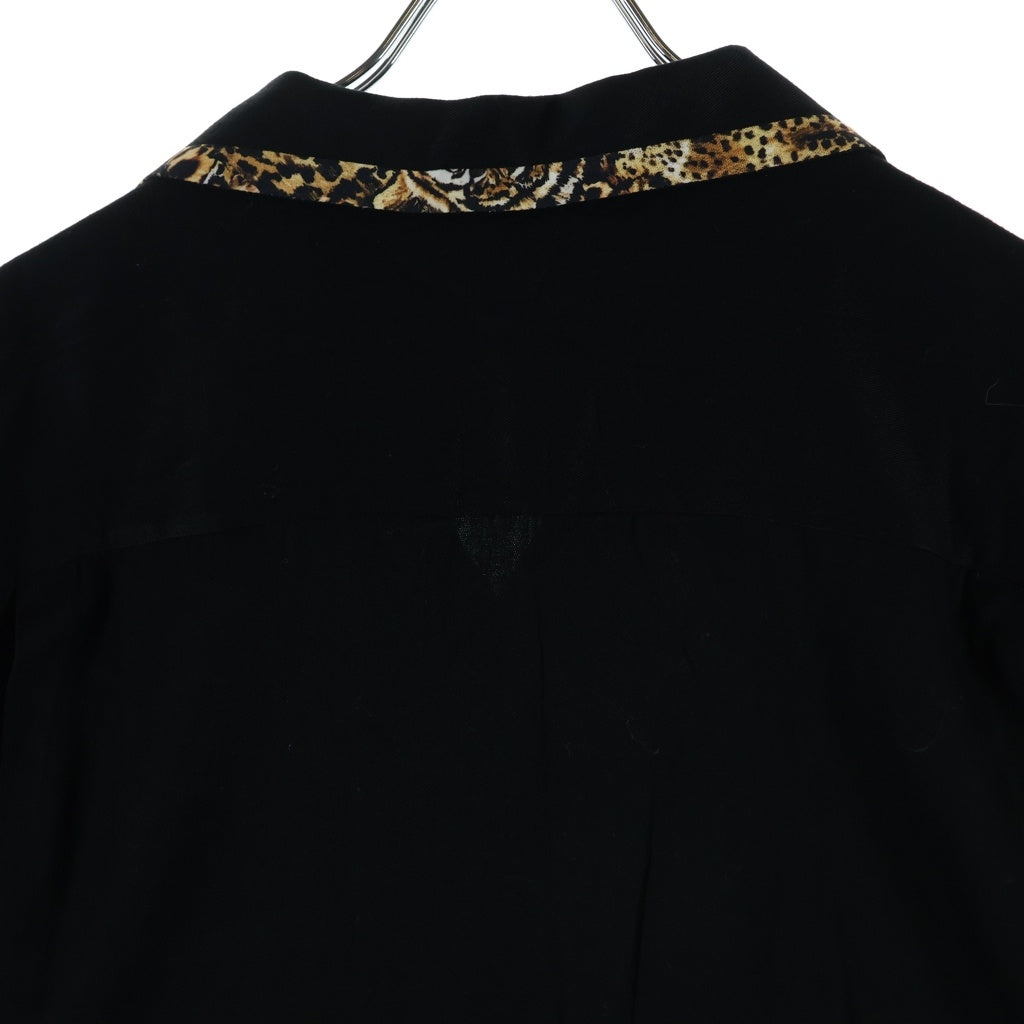 CELINE(セリーヌ) 22AW ルーズボーリング レーヨンツイル 半袖シャツ ブラック 2C831171S