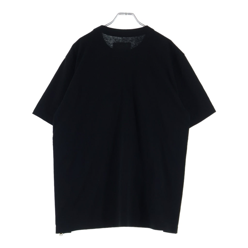 Sacai(サカイ) ×CarHartt サイドジップ半袖Tシャツ カットソー ブラック 24-0725S