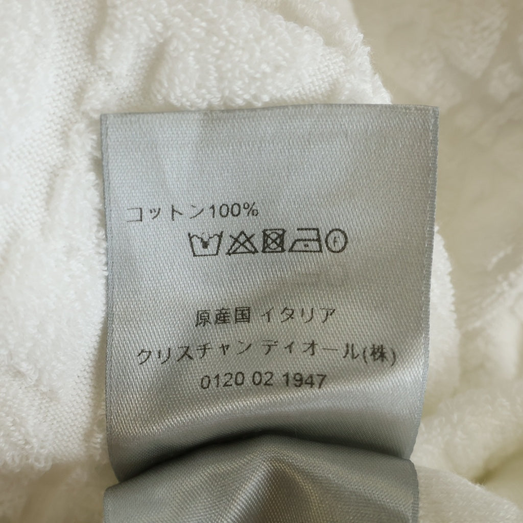 DIOR(ディオール) オブリーク総柄 パイルジャガード 半袖Tシャツ カットソー ホワイト 113J692A0614