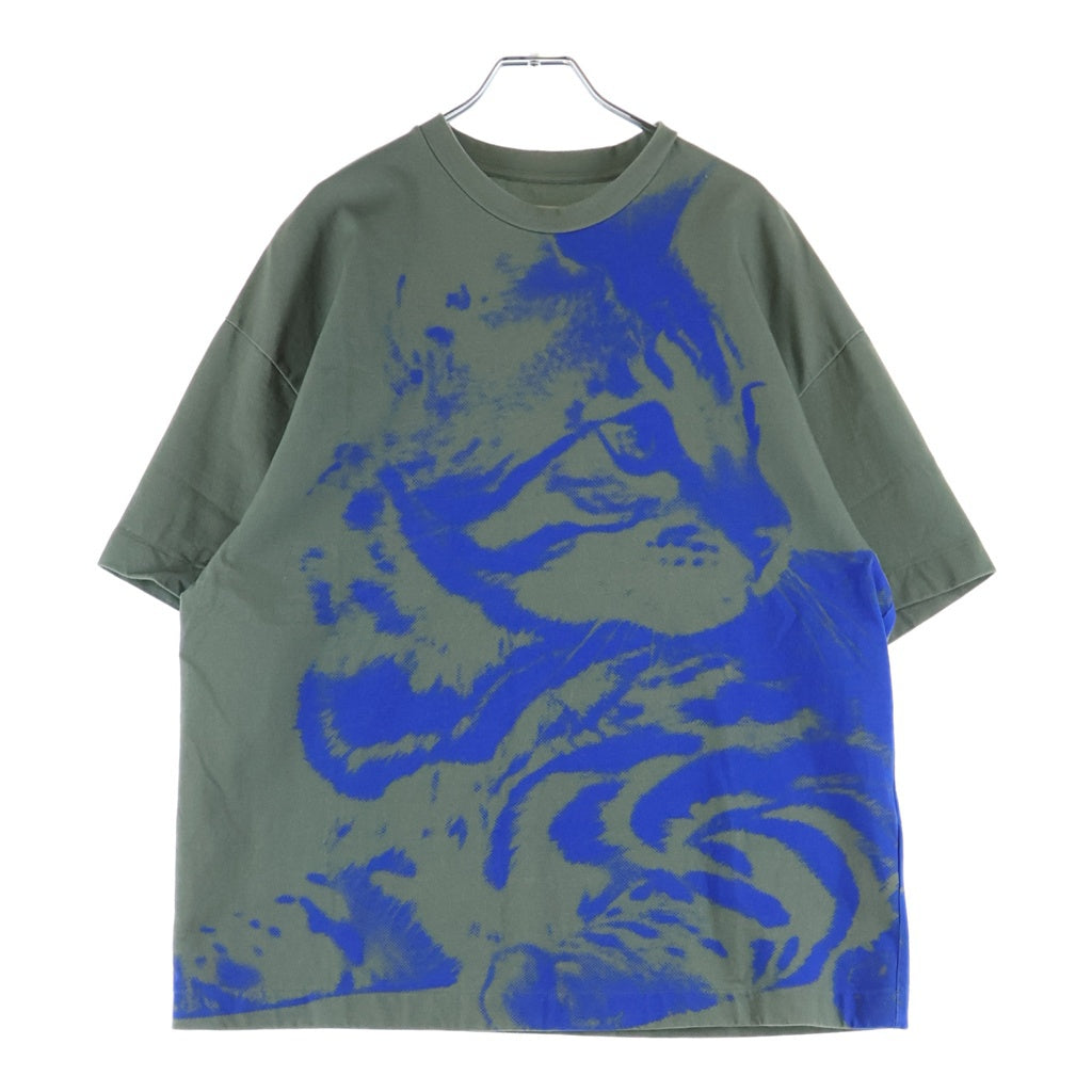JIL SANDER(ジルサンダー) タイダイ柄 クルーネック Tシャツ カットソー グレー/ブルー