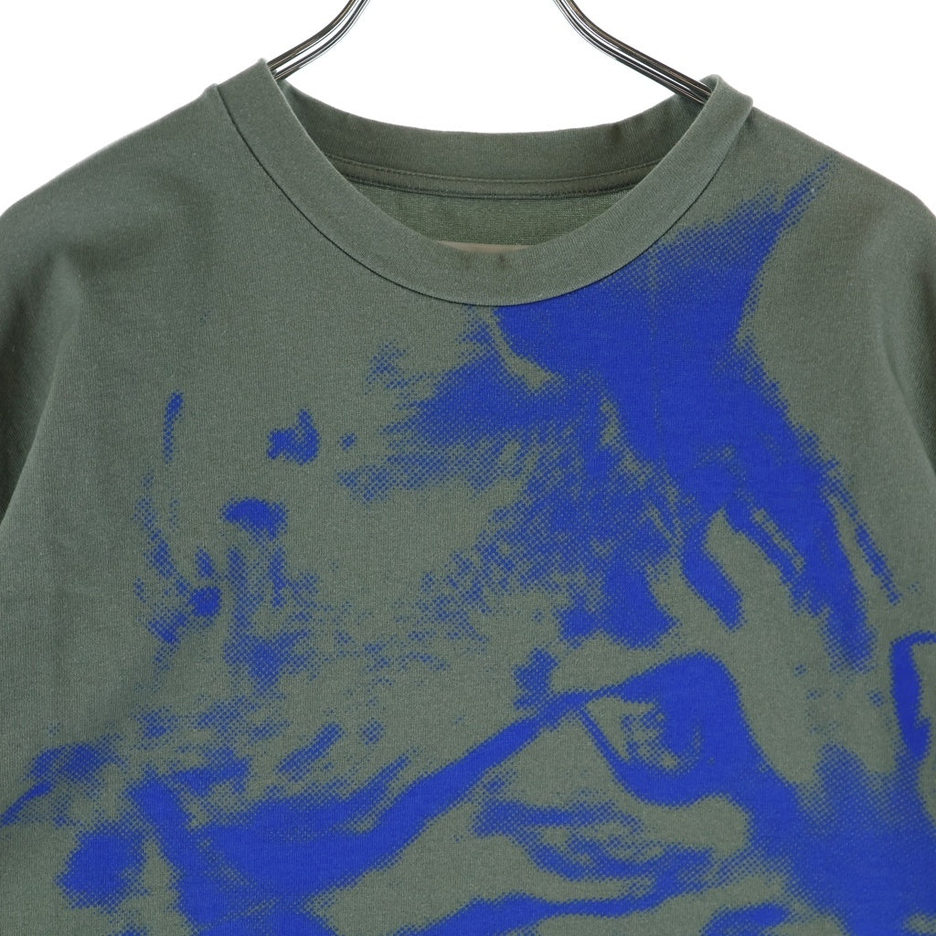 JIL SANDER(ジルサンダー) タイダイ柄 クルーネック Tシャツ カットソー グレー/ブルー