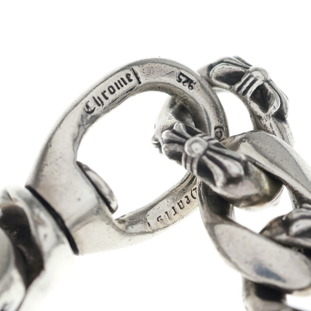 CHROME HEARTS(クロムハーツ) FANCY SHORT-2/2クリップショートファンシー ウォレットチェーン シルバー BCA077