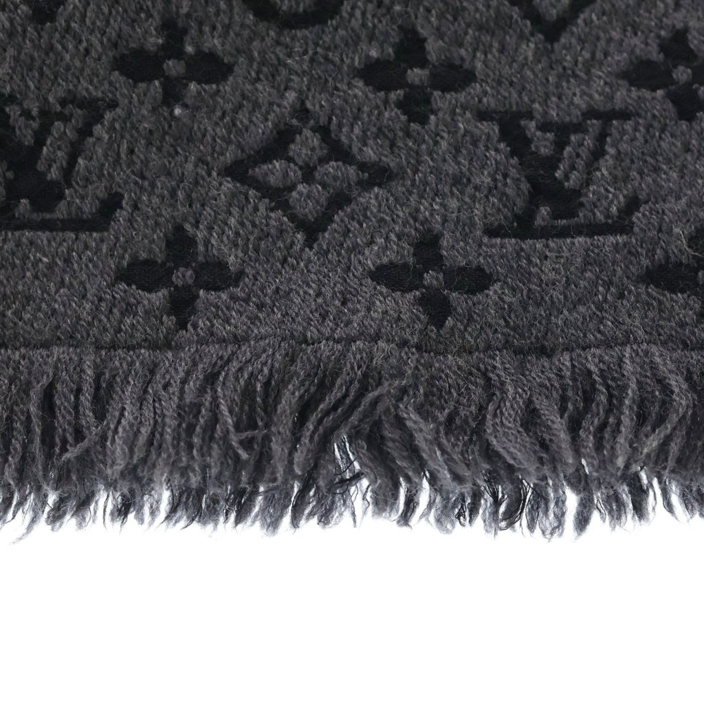 LOUIS VUITTON(ルイヴィトン) エシャルプ モノグラム クラシック アントラシット マフラー ストール ブラック