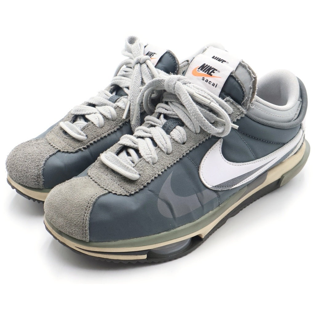 NIKE(ナイキ) ×sacai ZOOM CORTEZ IRON GREY DQ0581-001 サカイ ズーム コルテッツ アイロン ローカットスニーカー グレー US10/28cm
