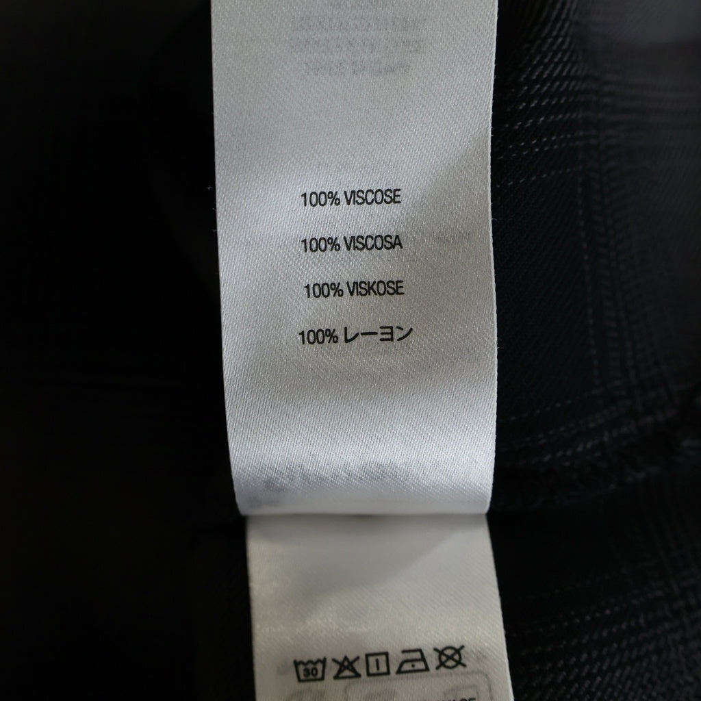 SUPREME(シュプリーム) 26SS Shadow Plaid Rayon Shirt レーヨンチェック長袖シャツ ブラック