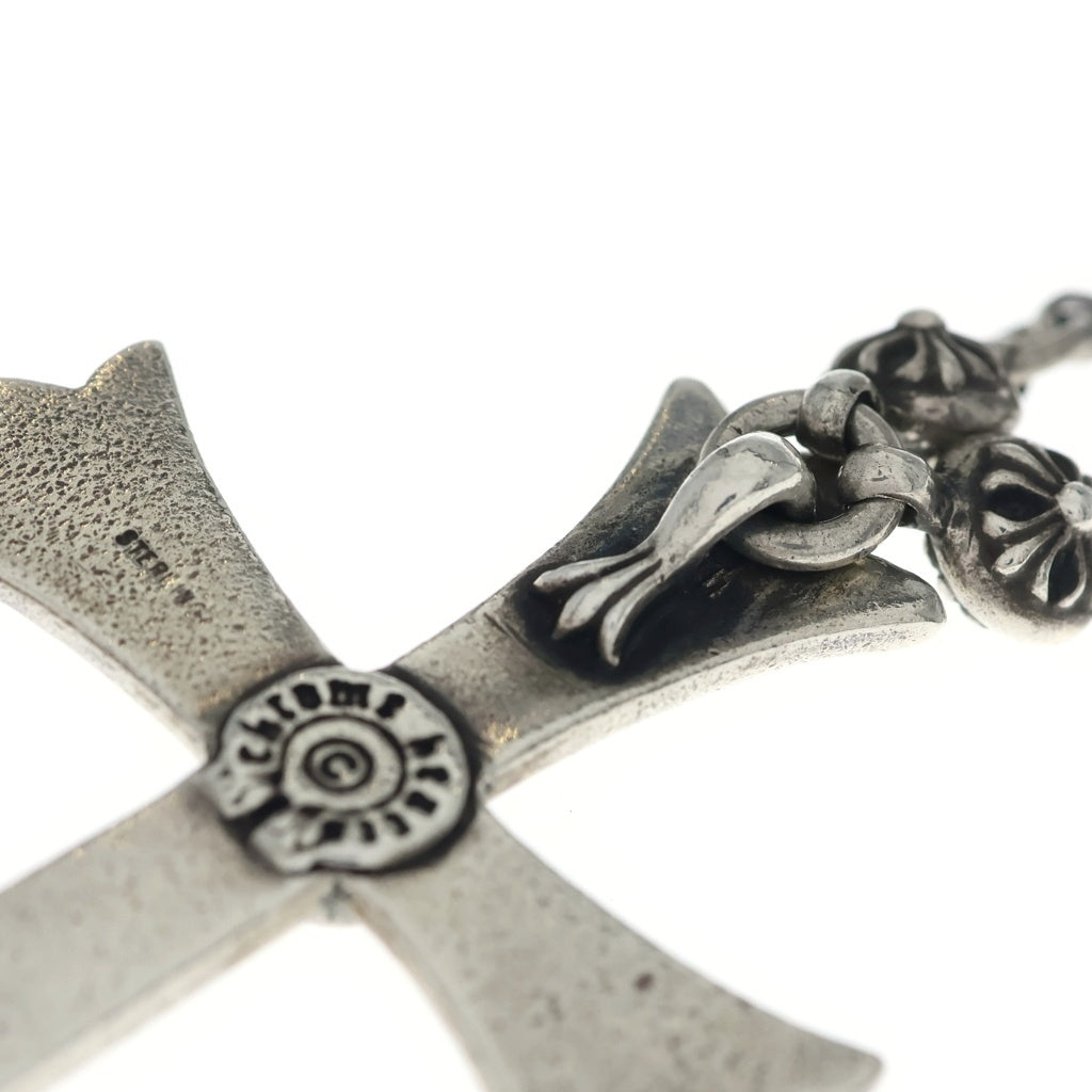 CHROME HEARTS(クロムハーツ) #1 CRSBL CHN LRG CH CRS クロスボール チェーンラージクロス ネックレス シルバー