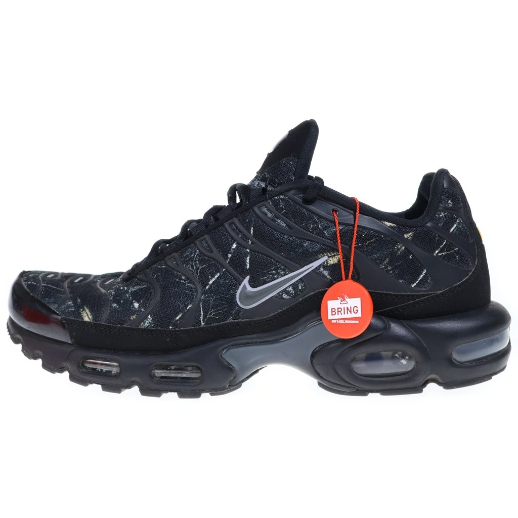 NIKE(ナイキ) AIR MAX PLUS DK SMOKE GREY/MTLC COOL エアーマックスプラスDK メッシュローカットスニーカー ブラック IQ0301-070 US10/28cm