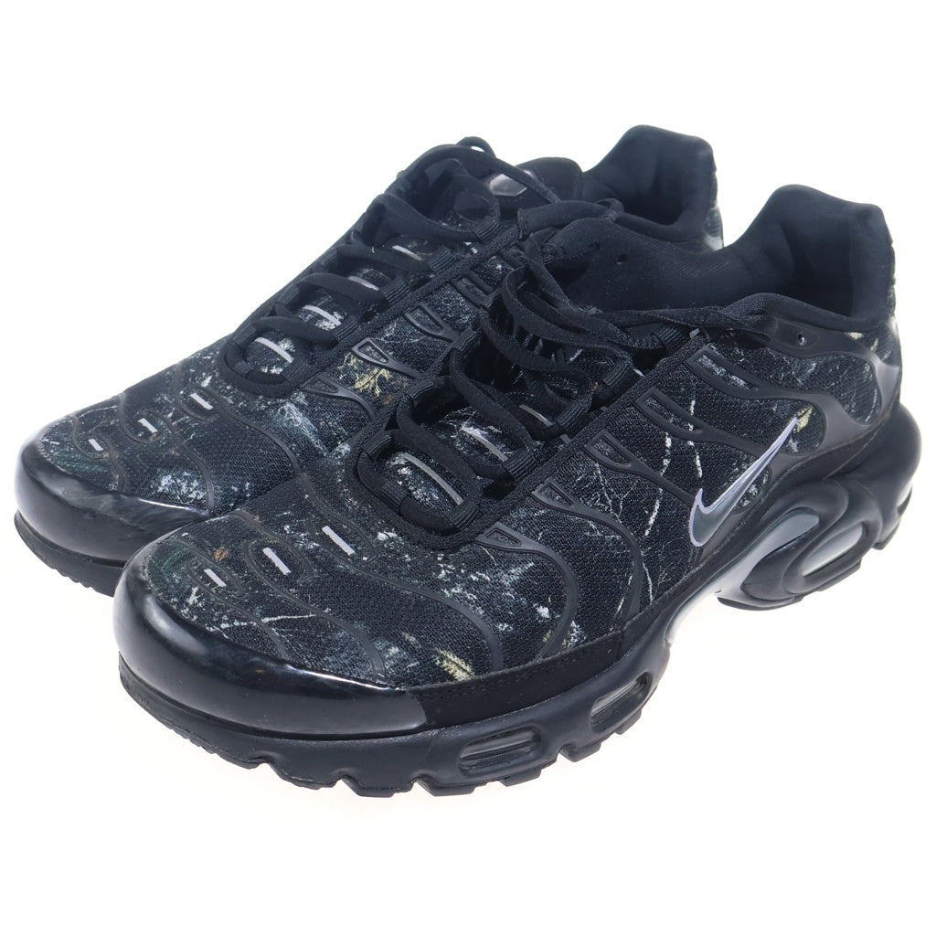 NIKE(ナイキ) AIR MAX PLUS DK SMOKE GREY/MTLC COOL エアーマックスプラスDK メッシュローカットスニーカー ブラック IQ0301-070 US10/28cm