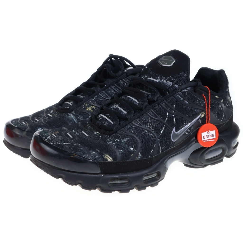 NIKE(ナイキ) AIR MAX PLUS DK SMOKE GREY/MTLC COOL エアーマックスプラスDK メッシュローカットスニーカー ブラック IQ0301-070 US10/28cm
