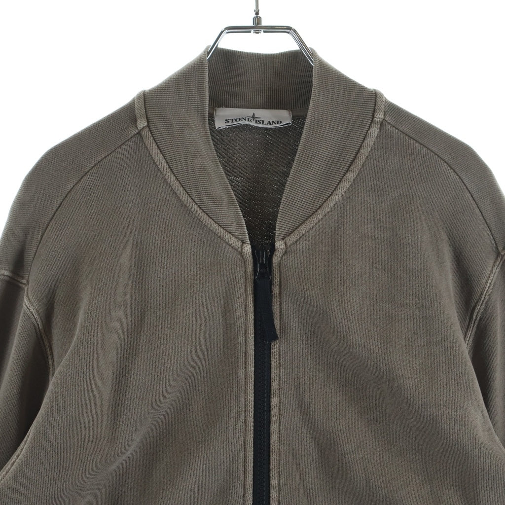 STONE ISLAND(ストーンアイランド) ウォッシュ加工 ジップアップジャケット トラックジャケット ブラウン