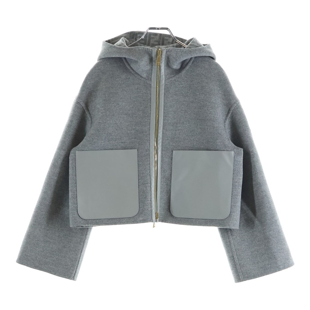 FENDI(フェンディ) FFモチーフ フーデット ジップジャケット ブレー FJ6993 A5HD レディース