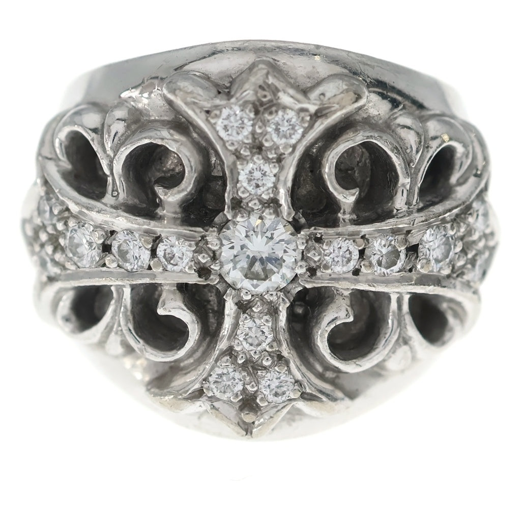 CHROME HEARTS(クロムハーツ) K18WG KEEPER P/DIA キーパーリング PAVEダイヤ ホワイトゴールド