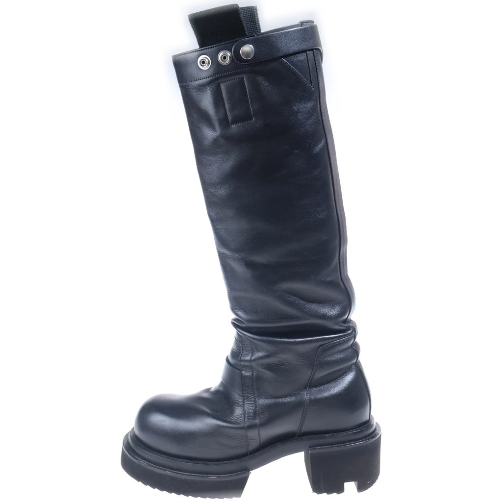 Rick Owens(リックオウエンス) KNEE BOGUN BOOT ニーハイ ボーガンブーツ ロングブーツ ブラック