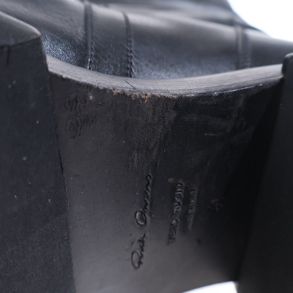 Rick Owens(リックオウエンス) KNEE BOGUN BOOT ニーハイ ボーガンブーツ ロングブーツ ブラック