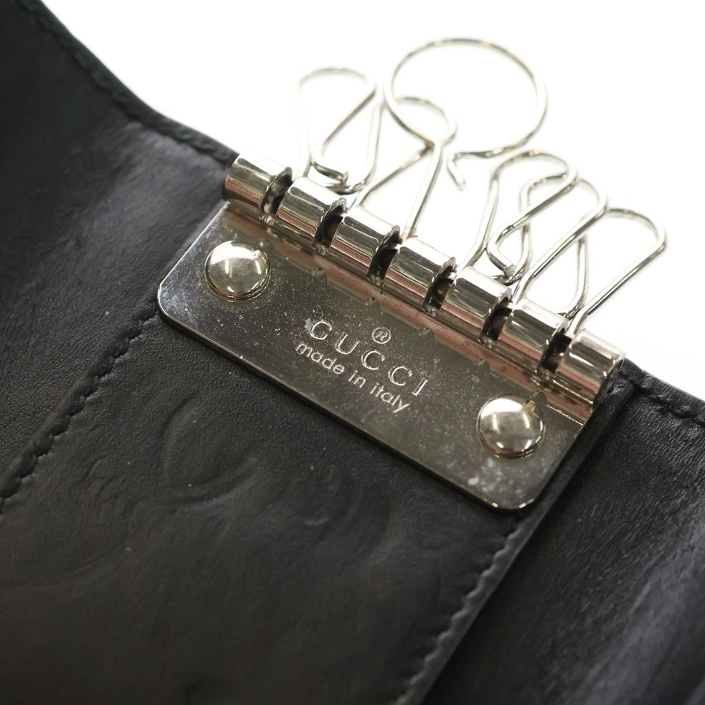 GUCCI(グッチ) グッチシマ 6連キーケース ブラック 473924・496085