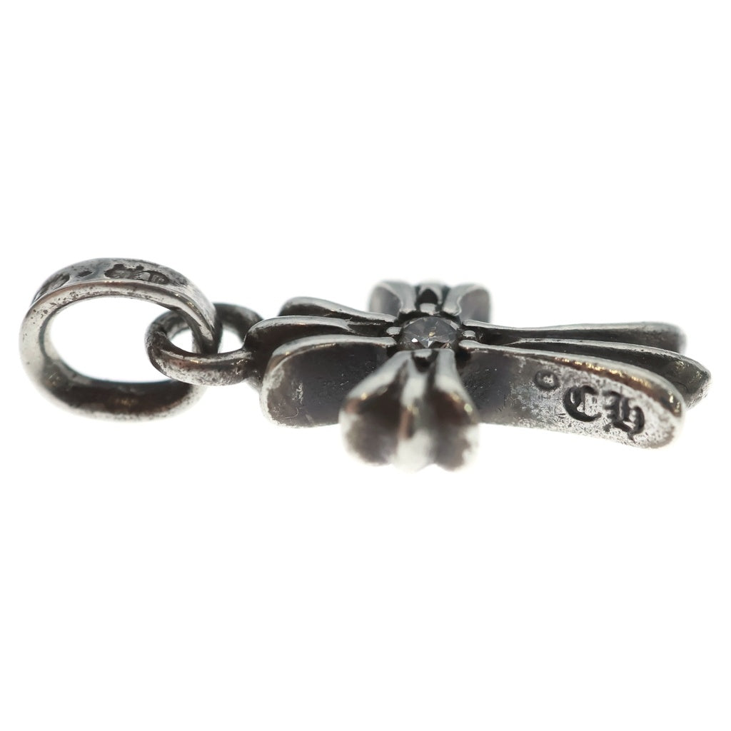 CHROME HEARTS(クロムハーツ) CRS BBYFAT DMND ベイビーファットクロス 両面1ダイヤ ペンダントトップ シルバー BCA238