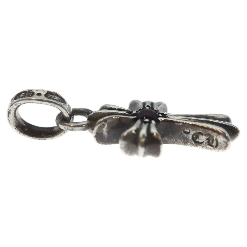 CHROME HEARTS(クロムハーツ) CRS BBYFAT P RBY ベイビーファットクロス 両面1ルビー ペンダントトップ シルバー