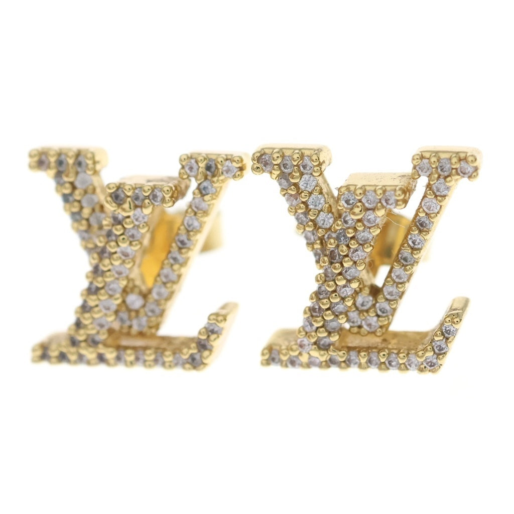 LOUIS VUITTON(ルイヴィトン) ブックル ドレイユ LV アイコニック ラインストーン ピアス ゴールド レディース