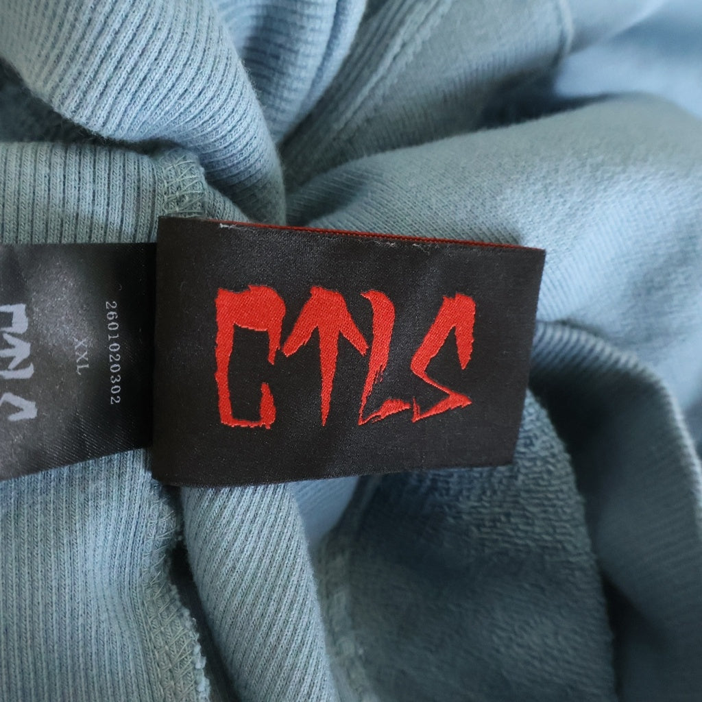 cvtvlist(カタリスト) 26SS ハーフジップ 刺繍 スウェットトレーナー ブルー 2601020302