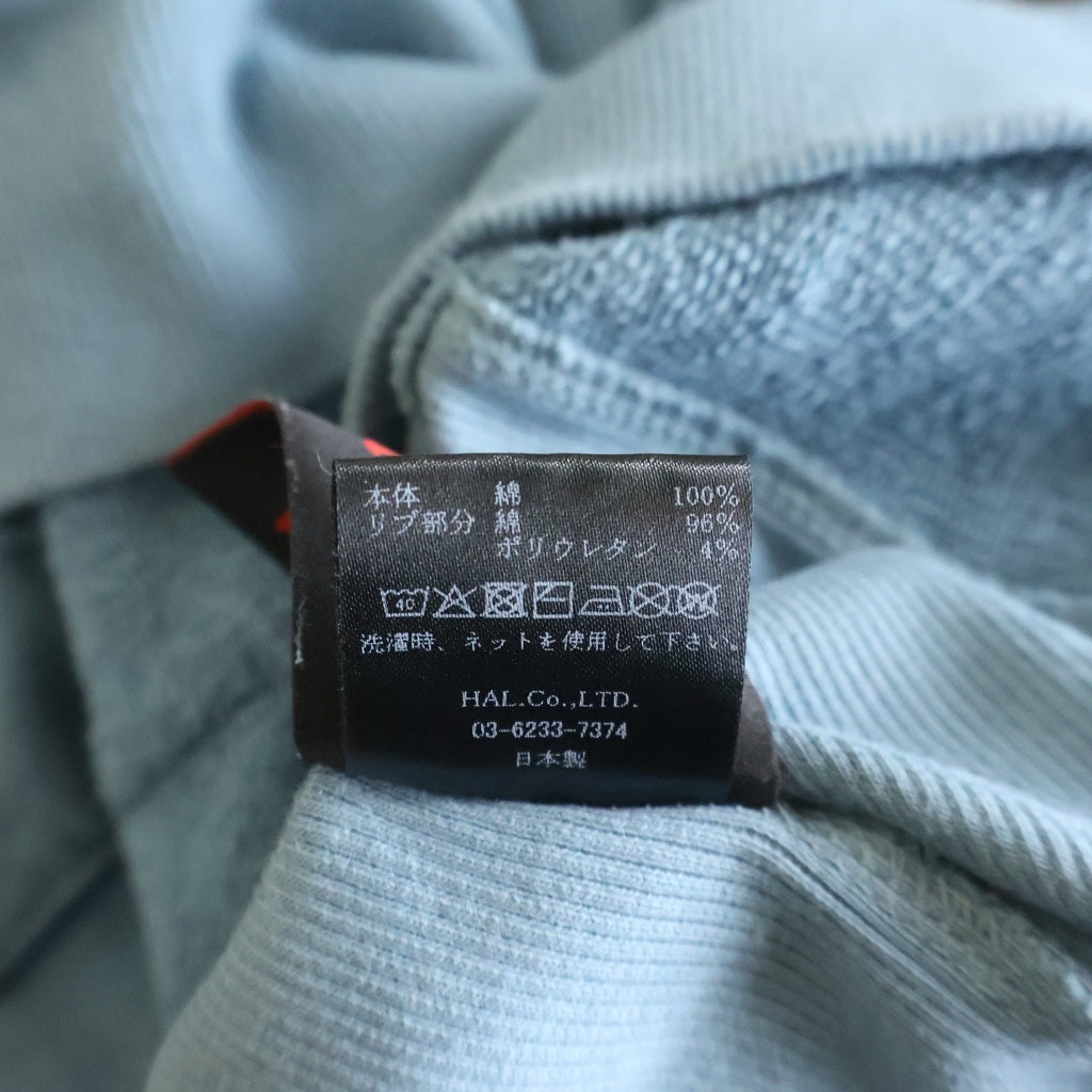 cvtvlist(カタリスト) 26SS ハーフジップ 刺繍 スウェットトレーナー ブルー 2601020302