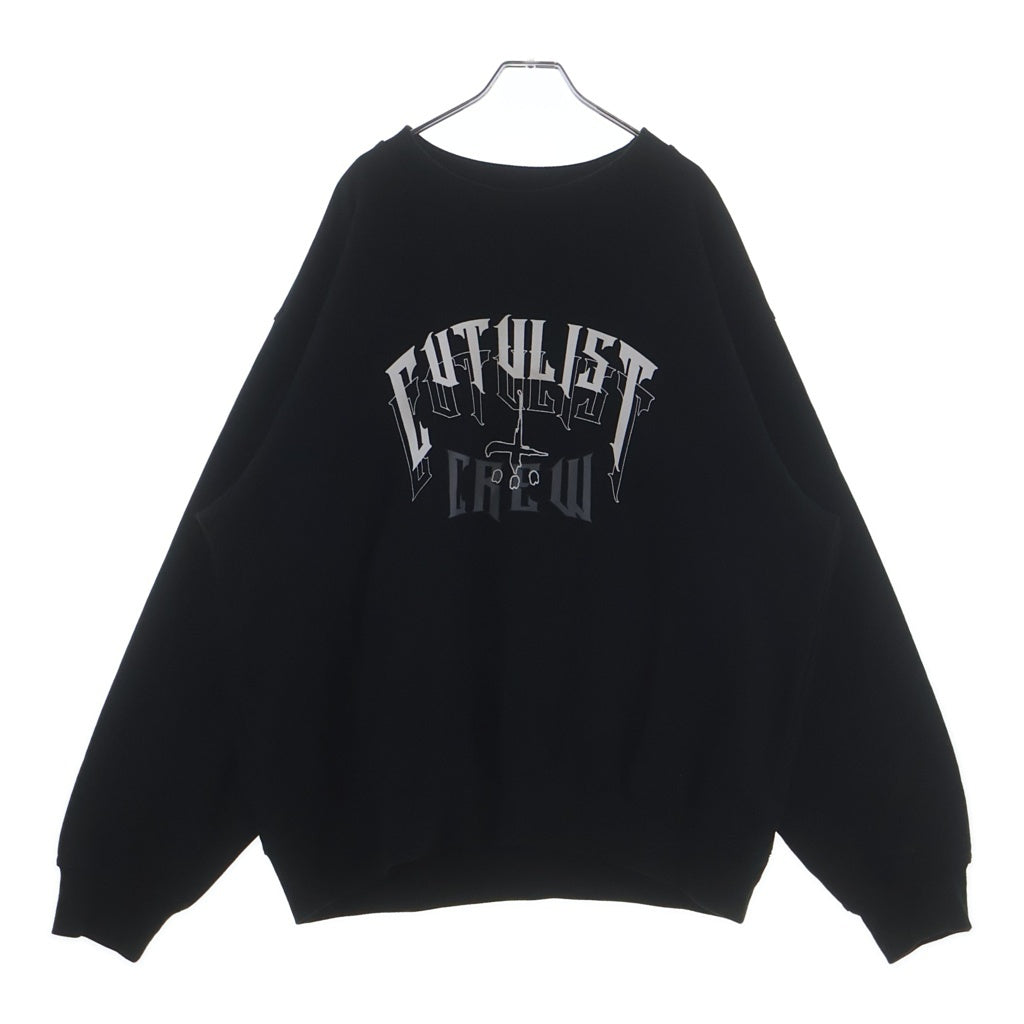 cvtvlist(カタリスト) フロントロゴ クルーネックスウェットトレーナー ブラック 2510120403