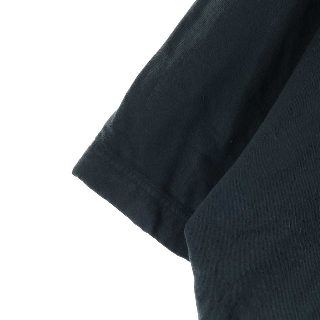 Yeezy Gap Engineered by Balenciaga(イージー ギャップ エンジニアードバイ バレンシアガ) CROP DOVE NO SEAM TEE ドーヴプリント オーバーサイズクロップド半袖Tシャツ ブラック カットソー