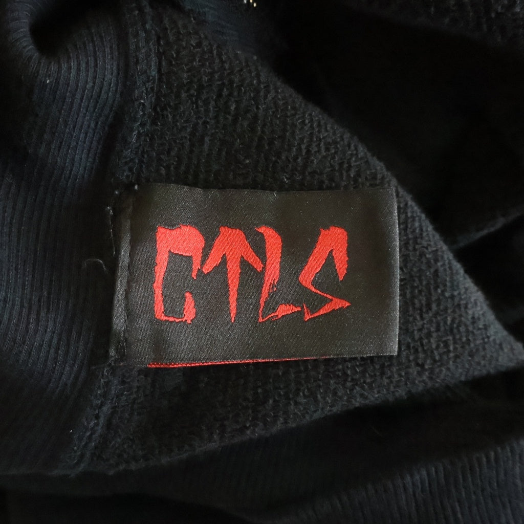 cvtvlist(カタリスト) アーチロゴ バックロゴ刺繍 サイドジップ クルーネックスウェットトレーナー 2401010301