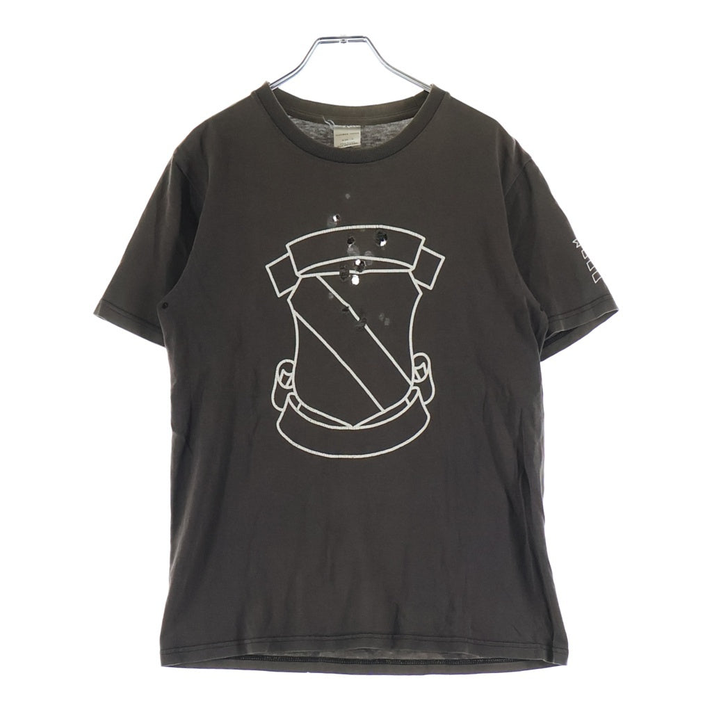 NUMBER (N)INE(ナンバーナイン) 01AW STANDARD期 EMBLEM TEE スタンダード期 エンブレム 半袖Tシャツ ブラウン