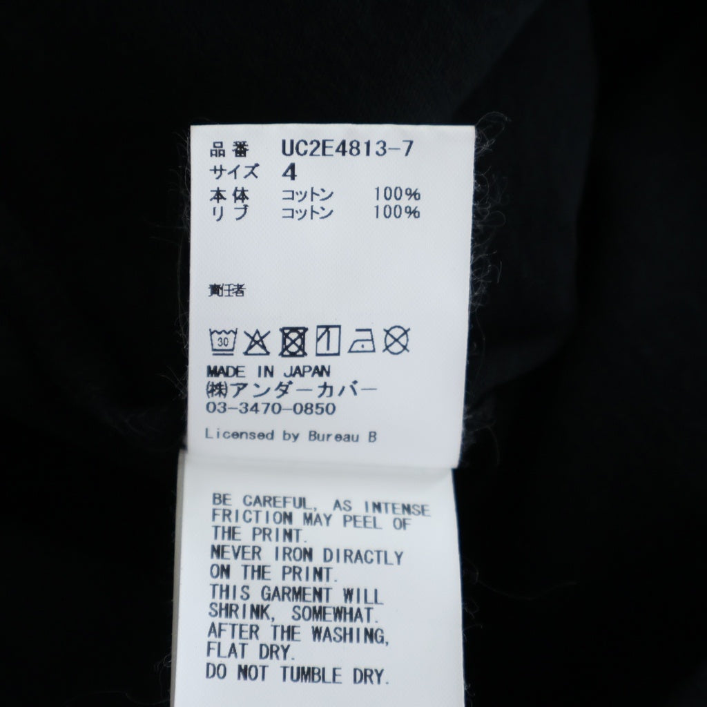 UNDERCOVER(アンダーカバー) 25AW FAUST T-SHIRT ファウスト グラフィック半袖Tシャツ ブラック UC2E4813-7