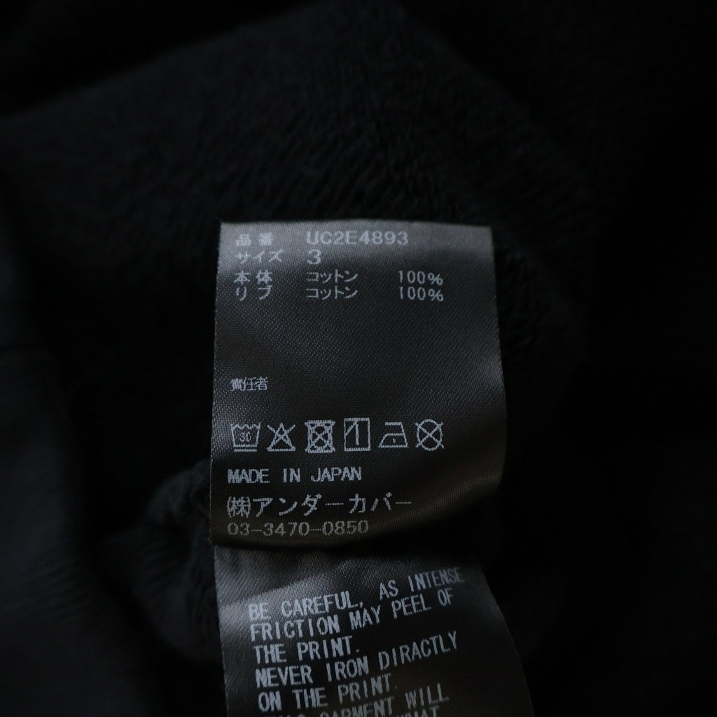 UNDERCOVER(アンダーカバー) HOODIE THE EMPYREAN CHAOS グラフィックプルオーバーパーカー フーディー ブラック